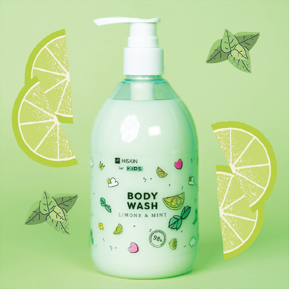 HISKIN KIDS Body Wash Limone & Mint 400ML