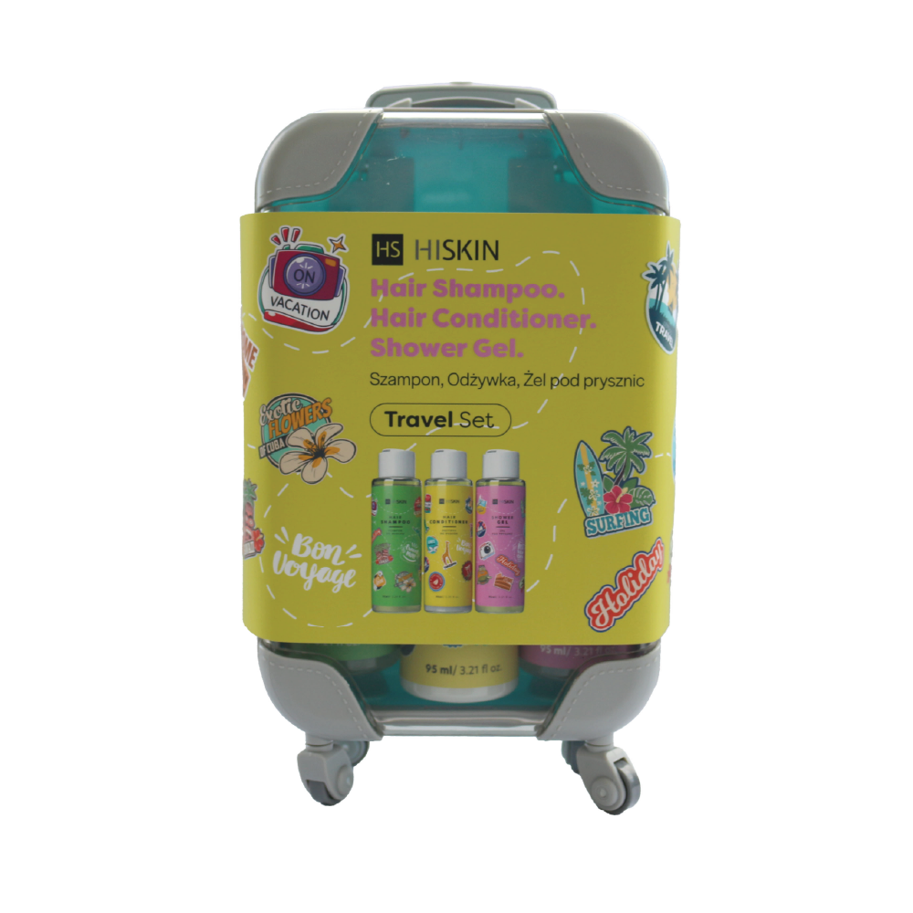 Hiskin Kids Travel set (Shampoo + Conditioner + Shower gel)