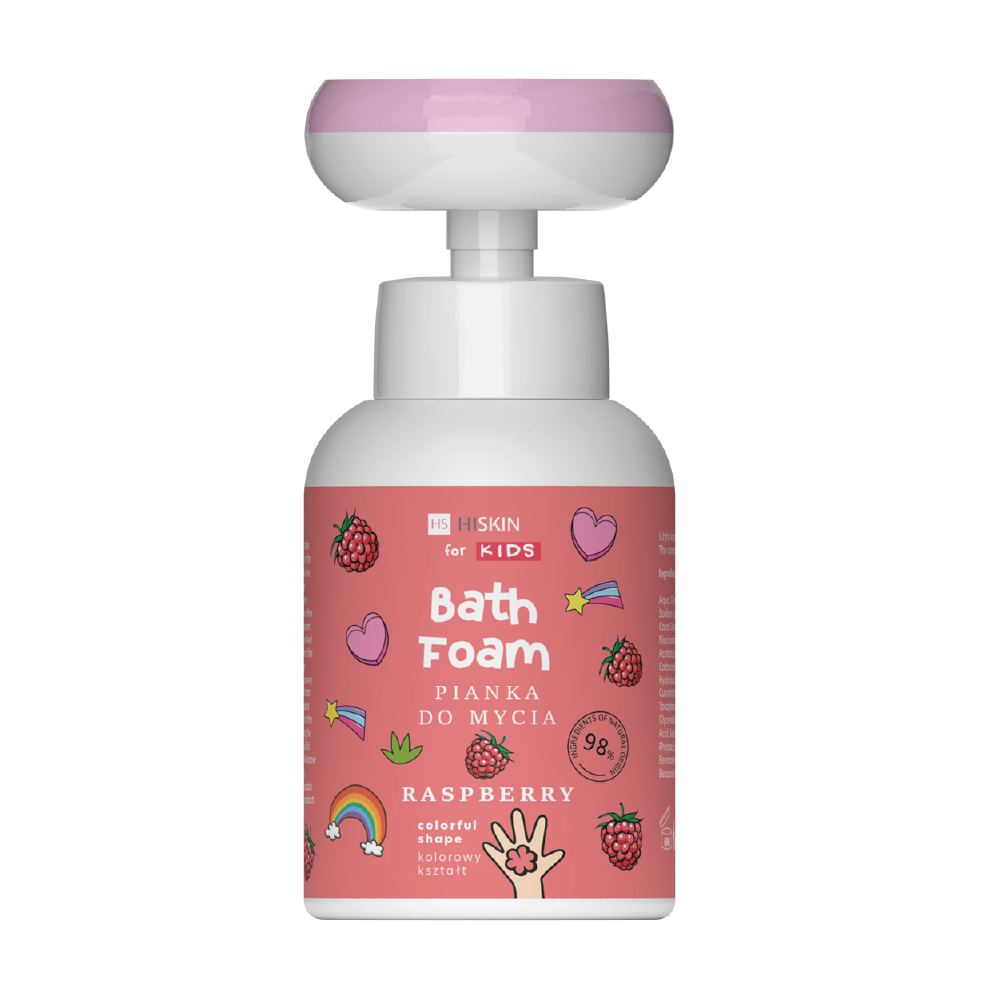 Hiskin Kids Body Foam Raspberry 300ml