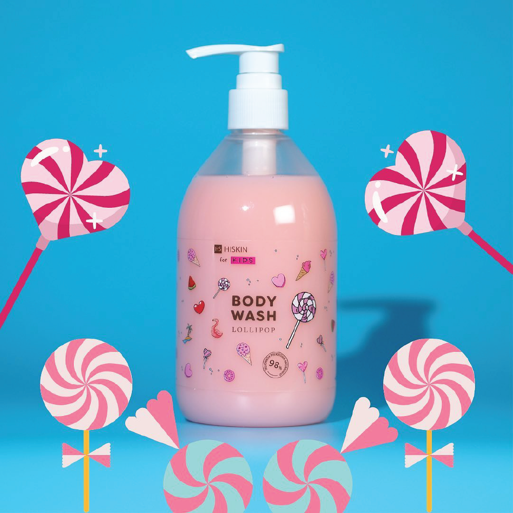 HISKIN KIDS Body Wash Lollipop 400ML