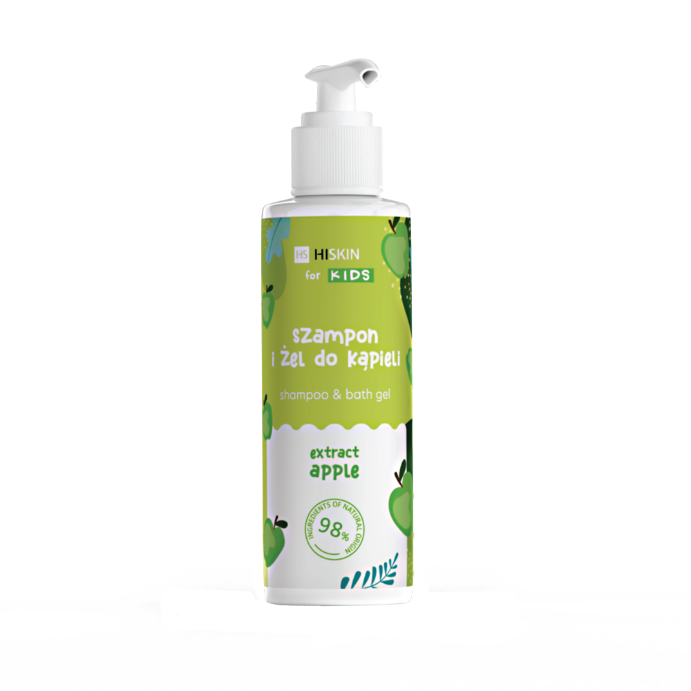 Hiskin Kids Shampoo & Body Gel Apple 280ml
