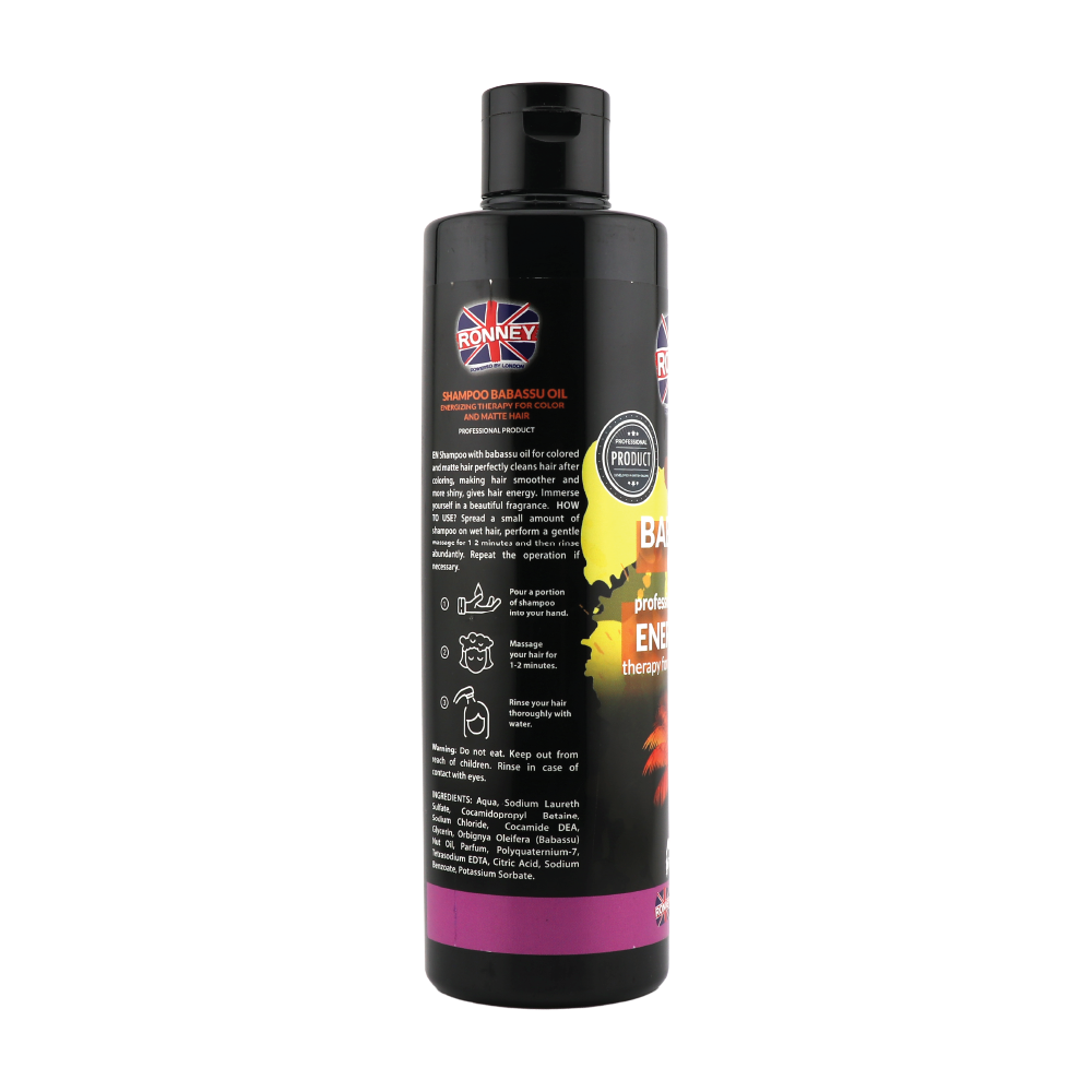 RONNEY Energizing Shampoo Babassu Oil 300 ml