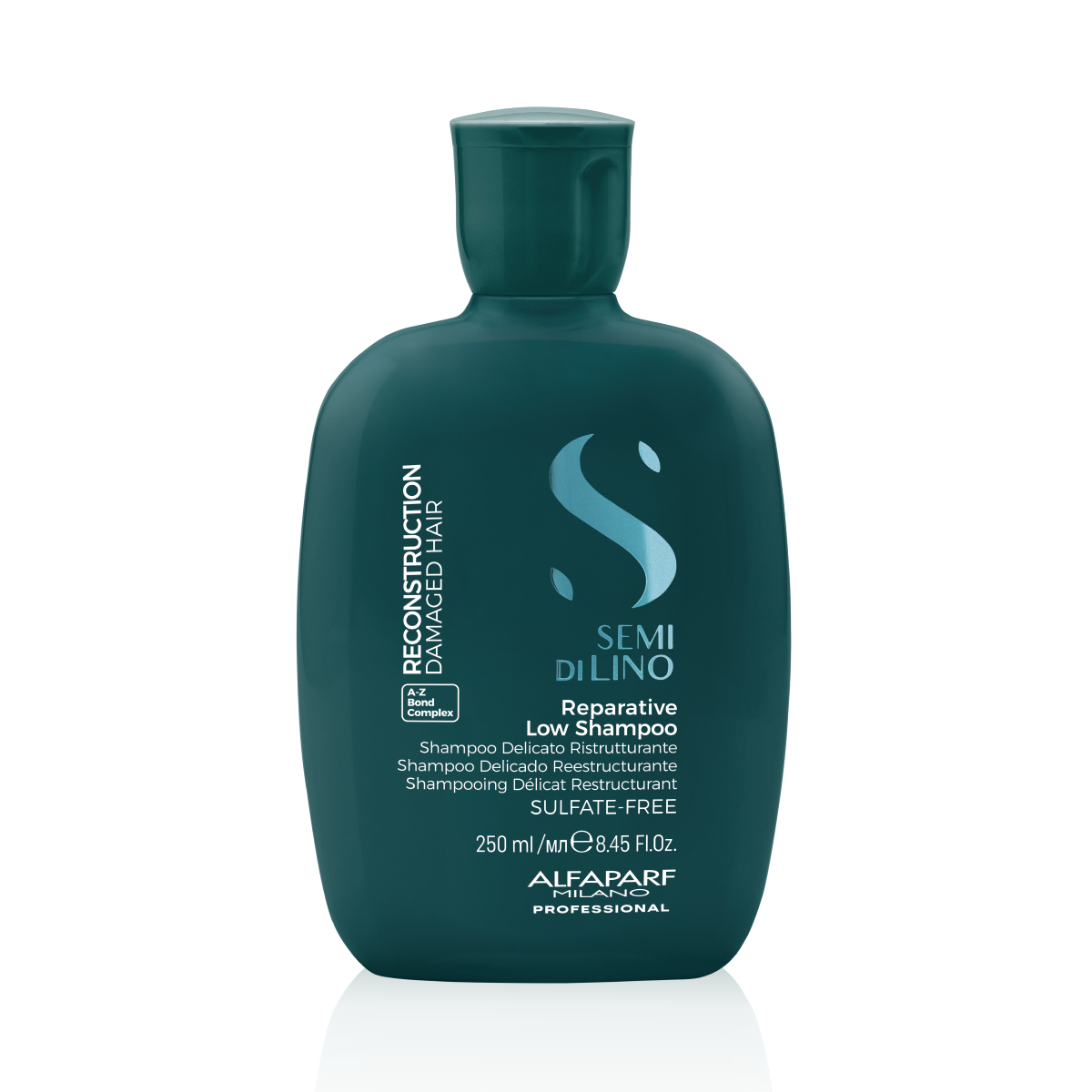 Semi Di Lino Low Shampoo Reconstruction for damaged hair with Bambo & Linseed  250ml