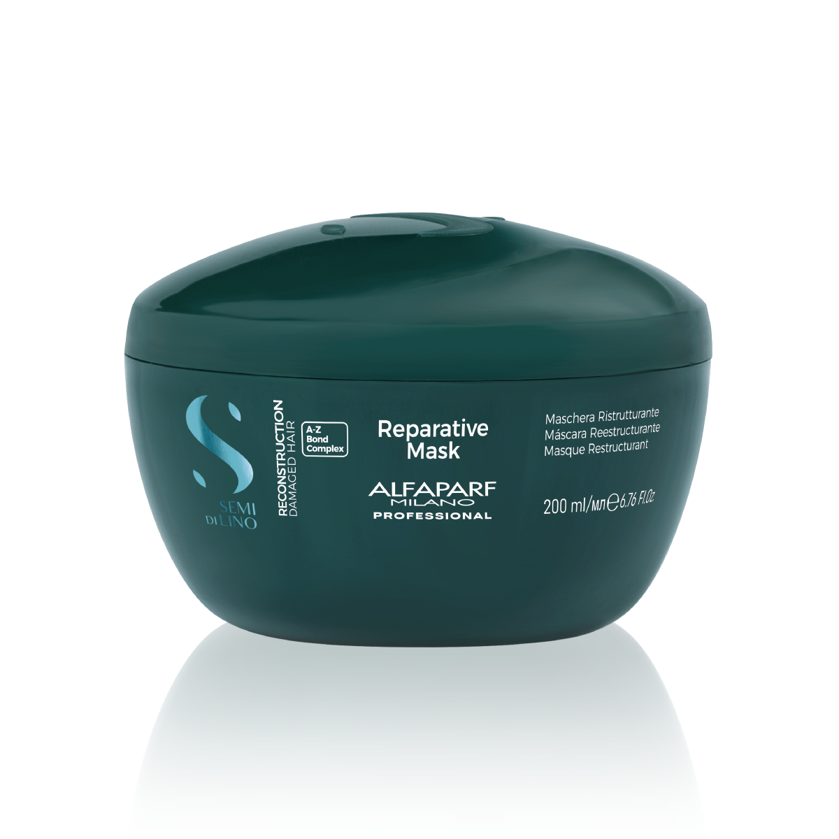 Semi Di Lino Mask Reconstruction with Bambo & Linseed for Damaged Hair 200 ml