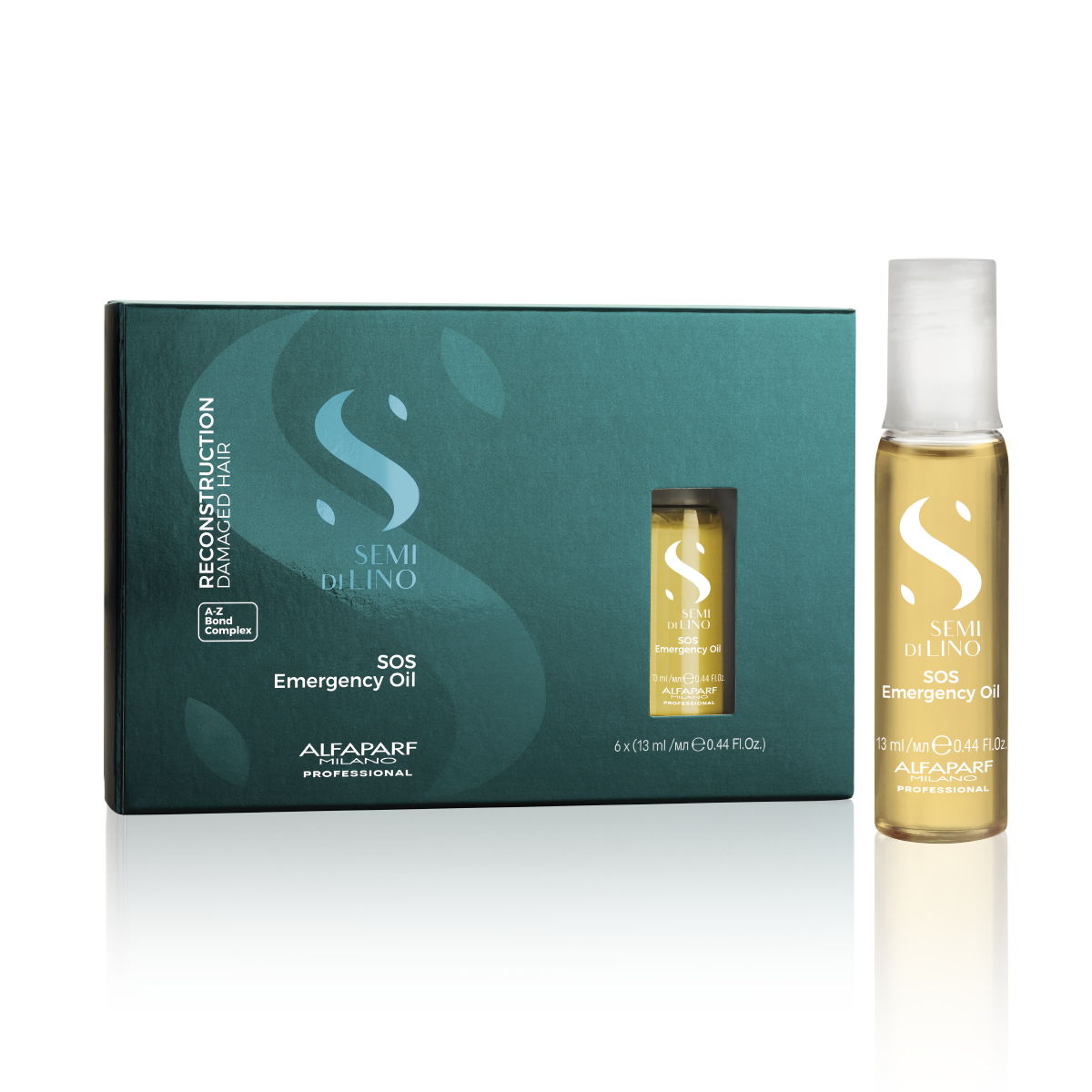 Semi Di Lino SOS Emergancy Oil Ampoules for Damaged Hair 6*13ml