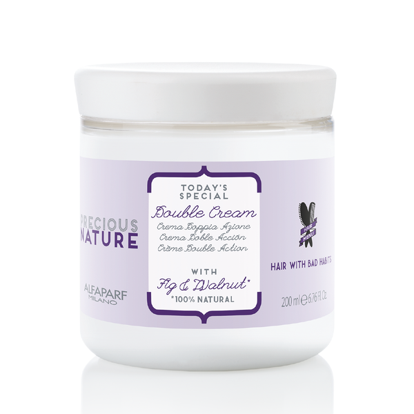 Precious Nature Double Cream with Fig & Walnut 100% Natural for Damaged Hair 200ml