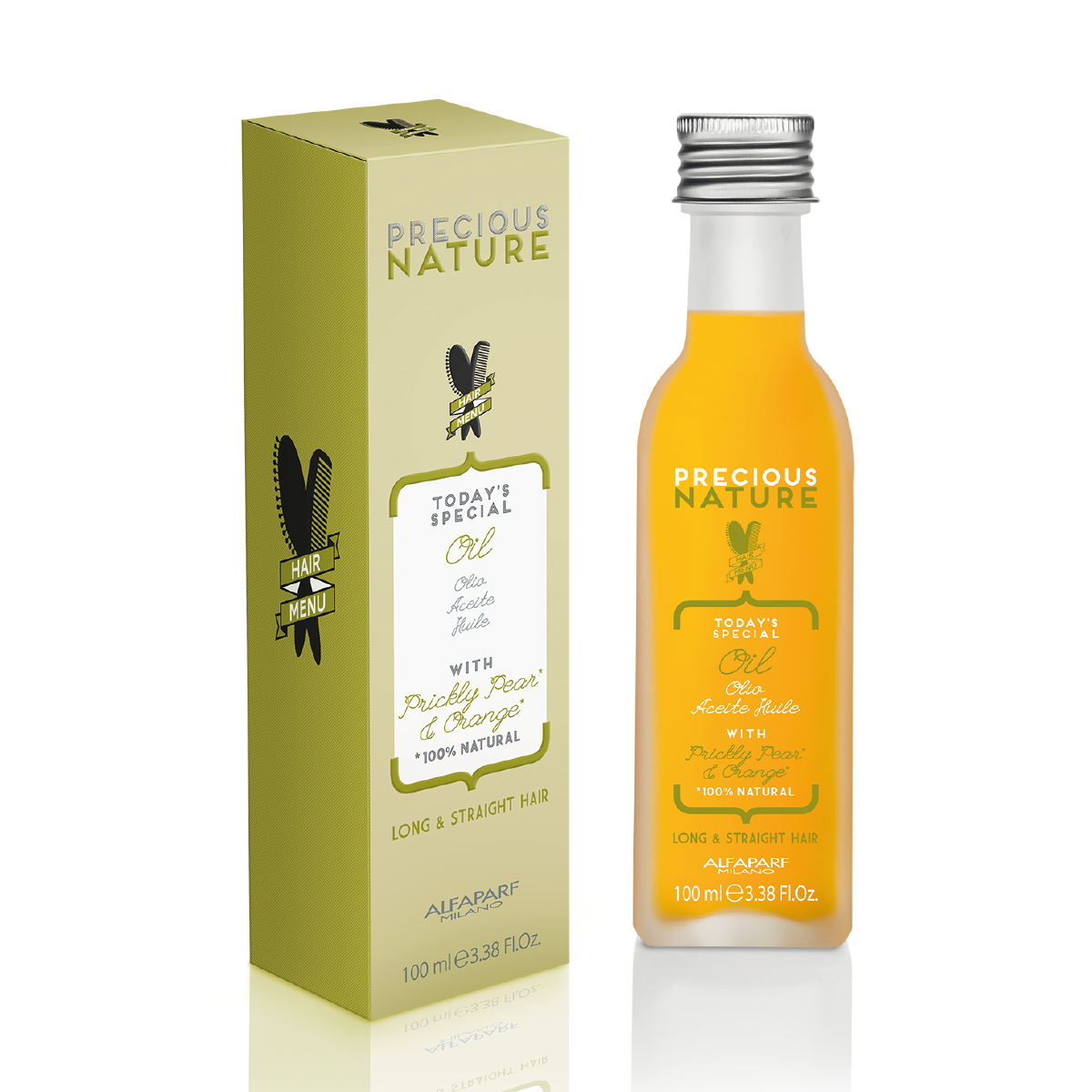 Precious Nature Oil with Prickly Pear & Orange 100% Natural for Long & Straight Hair 100ml